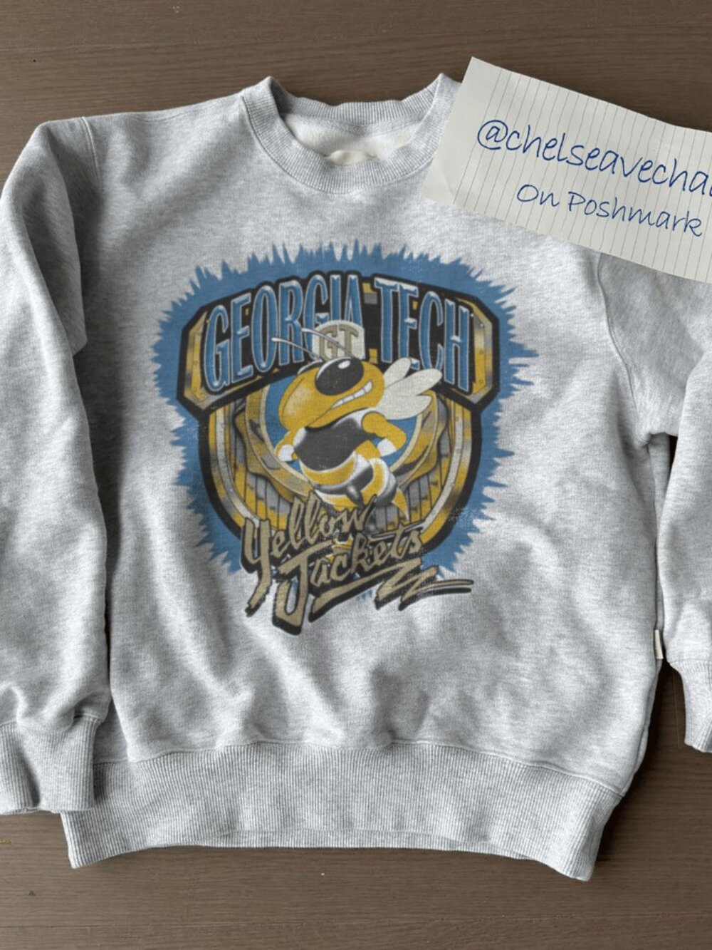 Vintage 90s Georgia Tech Yellow Jackets NCAA Shirt, Georgia Tech Yellow Shirt